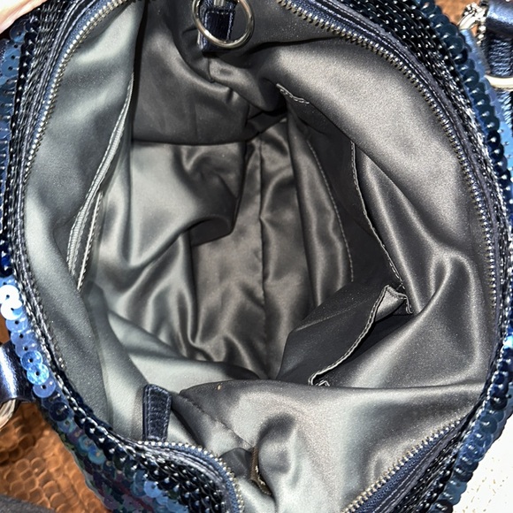 Coach poppy navy blue sequins limited edition - Picture 9 of 11